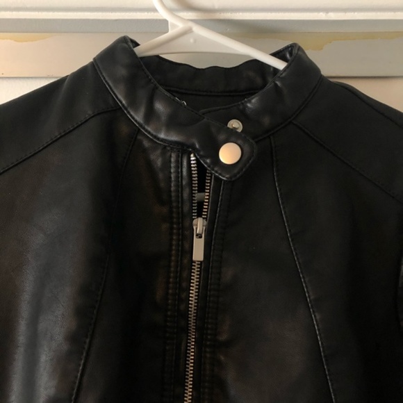 A.N.A - Faux Leather Jacket With Knit feature Black Size L - Picture 11 of 12